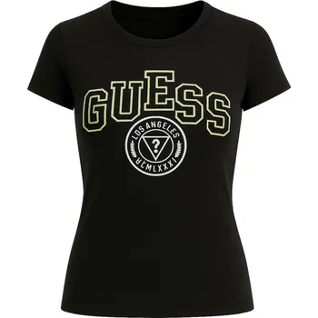 Dámské tričko Guess dámské tričko Claire Logo tee černé