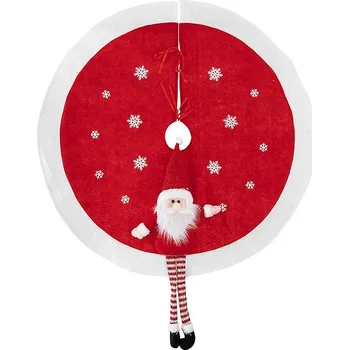 Vánoční dekorace Atmosphera Koberec pod stromeček se Santou 90 cm