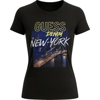 Dámské tričko Guess dámské tričko Gizelle tee černé