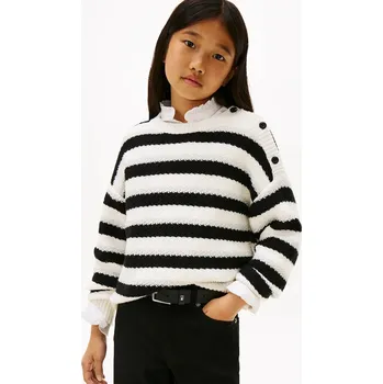 Dívčí oblečení Dětský svetr Tommy Hilfiger KG0KG08843.9BYA bílá 00X, vel. 140