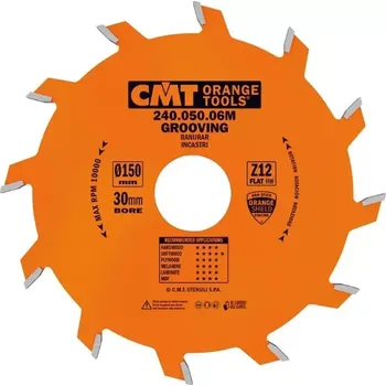 Pilový kotouč Drážkovací kotouč - D150x4 d35 Z12 HW, - 240.040.06R, CMT Orange Industrial