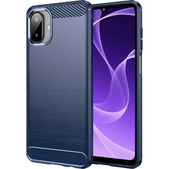 Pouzdro na mobilní telefon Techsuit Carbon Silicone pro Samsung Galaxy A07 4G modrý