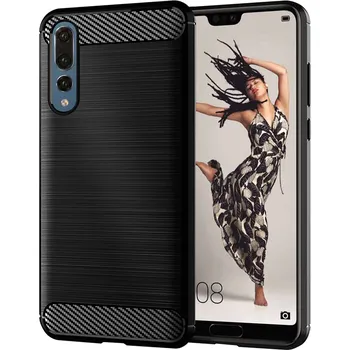 Pouzdro na mobilní telefon Techsuit Karbon Silikon Huawei P20 Pro Black
