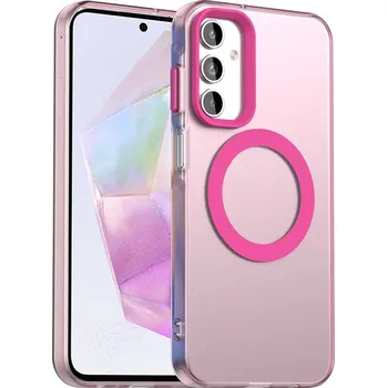 Pouzdro na mobilní telefon Techsuit CandyCase MagSafe pro Samsung Galaxy A35 5G růžová