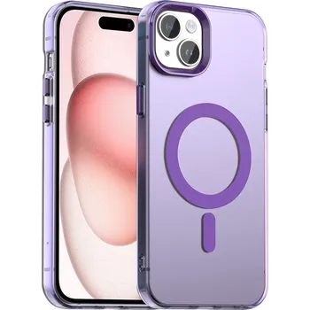 Pouzdro na mobilní telefon Techsuit CandyCase MagSafe pro iPhone 15 fialová