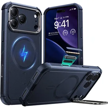 Pouzdro na mobilní telefon ESR Cyber Armor Kickstand pro iPhone 17 Pro modrá