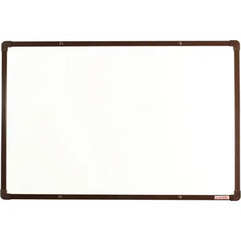 Bílé keramické tabule boardOK 60 x 45 cm barva rámu: hnědá