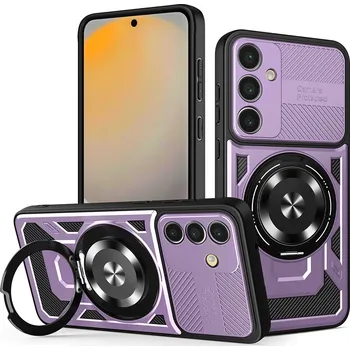 Pouzdro na mobilní telefon Techsuit RuggedCam pro Samsung Galaxy S24 FE fialová