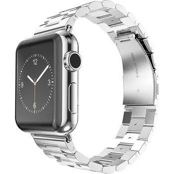 Řemínek na hodinky Techsuit Řemínek W036 Apple Watch 38/40/41/42mm Stříbrný