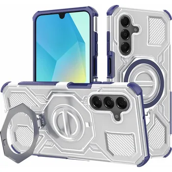 Pouzdro na mobilní telefon Techsuit Carbon Shield PRO pro Samsung Galaxy A16 4G/A16 5G modrý průhledný