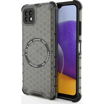 Pouzdro na mobilní telefon Techsuit HoneyComb Shield MagSafe pro Samsung Galaxy A22 5G černý