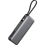 Acefast Power Bank M22-20000 s kabelem Type-C 20000mAh 74Wh PD130W LED displej černá
