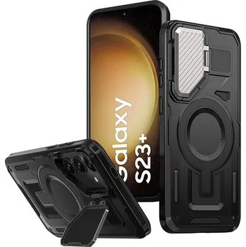 Pouzdro na mobilní telefon Pouzdro Techsuit CamVault MagSafe pro Samsung Galaxy S23 Plus černé