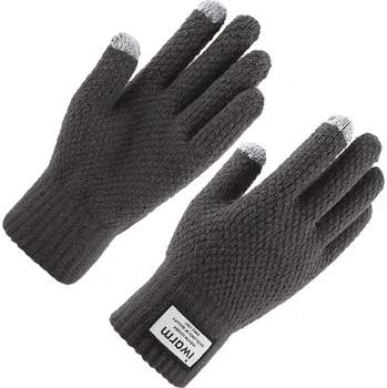 Rukavice iWarm Dotykové rukavice (ST0007) Vlněné Šedé