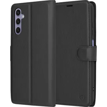 Pouzdro na mobilní telefon Techsuit kožené folio pro Samsung Galaxy S24 černé