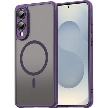 Pouzdro na mobilní telefon Techsuit HaloFrost II MagSafe pro Samsung Galaxy S25 Edge fialová