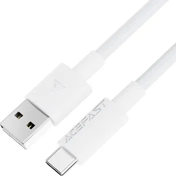 Acefast Datový kabel USB na Type-C Rychlonabíjecí 3A Odolný 1.2m Bílý