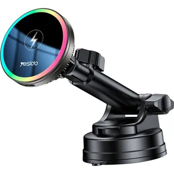 Yesido Car Holder s bezdrátovým nabíjením C315 pro výdech/dash černý