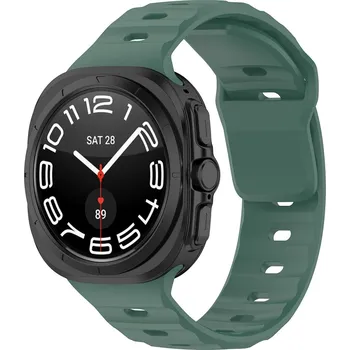 Řemínek na hodinky Řemínek Techsuit W055 pro Samsung Galaxy Watch Ultra 47mm tmavě zelený