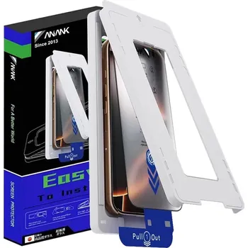 ANANK 2.5D 2X zesílený chránič obrazovky s instalační sadou iPhone 16 černý