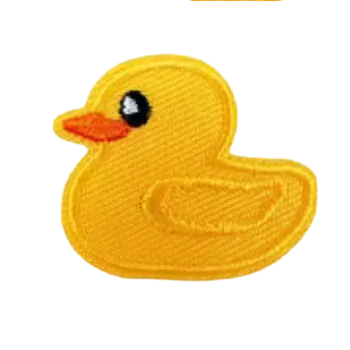 Nášivka Nažehlovací nášivka - kachnička (3,1 x 3,6 cm)