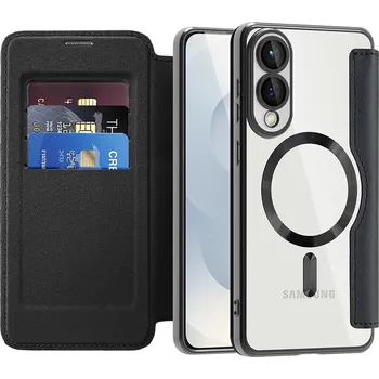 Pouzdro na mobilní telefon Pouzdro na knihu Techsuit SmartMag pro Samsung Galaxy S25 Edge černé