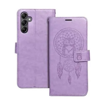 Pouzdro na mobilní telefon Pouzdro MEZZO Book pro SAMSUNG A14 4G / A14 5G lapač snů fialové - OEM + zdarma možnost vyzkoušet a vrátit zboží do 30 dní