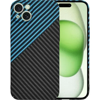 Pouzdro na mobilní telefon Techsuit Carbonite FiberShell pro iPhone 15 Plus v modré Pulse