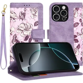Pouzdro na mobilní telefon Techsuit FlipCraft iPhone 16 Pro Tajemná fialová