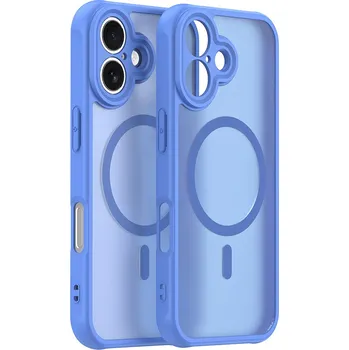 Pouzdro na mobilní telefon Techsuit HaloFrost II MagSafe pro iPhone 16 nebesky modrá
