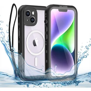 Pouzdro na mobilní telefon ShellBox Vodotěsné pouzdro IP68 iPhone 14 Black