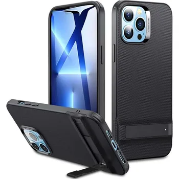 Pouzdro na mobilní telefon ESR Air Shield Boost Kickstand iPhone 13 Pro Průsvitná černá