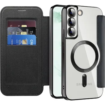 Pouzdro na mobilní telefon Pouzdro na knihu Techsuit SmartMag pro Samsung Galaxy S22 Plus 5G černé