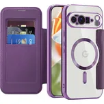 Pouzdro Techsuit SmartMag Book pro Google Pixel 10 Pro XL fialové