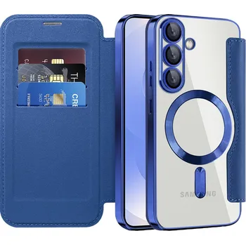 Pouzdro na mobilní telefon Pouzdro na knihu Techsuit SmartMag pro Samsung Galaxy S25 modré