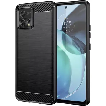 Pouzdro na mobilní telefon Techsuit Karbon Silikon Motorola Moto G72 Černý