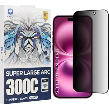 Lito D+ Max Privacy 300C pro iPhone 16 Plus černá