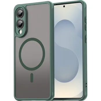 Pouzdro na mobilní telefon Techsuit HaloFrost II MagSafe pro Samsung Galaxy S25 Edge zelená