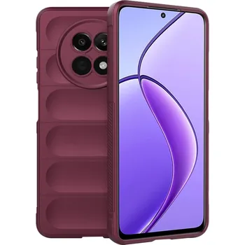 Pouzdro na mobilní telefon Techsuit Kouzelný štít Realme 12 12x Bordó