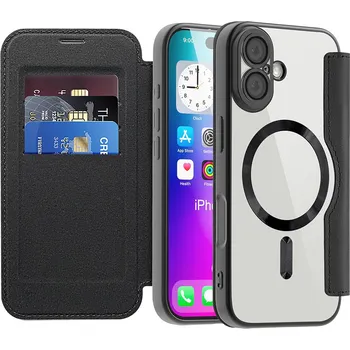 Pouzdro na mobilní telefon Pouzdro na knihu Techsuit SmartMag iPhone 17 černé