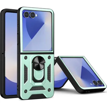 Pouzdro na mobilní telefon Techsuit CamShield Series pro Samsung Galaxy Z Flip7 zelený