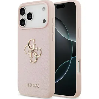 Guess Hardcase 4G Grained Big and Classic Logo iPhone 17 Pro růžová