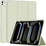 Techsuit Trifold s držákem Pencil iPad Pro 13 Matcha Green