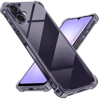 Pouzdro na mobilní telefon Techsuit Shockproof průhledný silikon Samsung Galaxy A07 4G kouřově černý