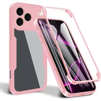 Pouzdro na mobilní telefon Techsuit ColorVerse 360 Series + Ochranné sklo iPhone 17 Pro Růžová