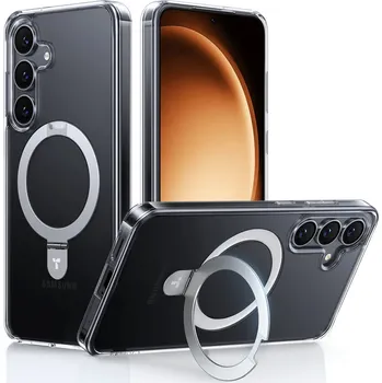 Pouzdro na mobilní telefon Torras Ostand MagSafe Series pro Samsung Galaxy S25 průhledný