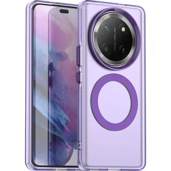 Pouzdro na mobilní telefon Techsuit CandyCase MagSafe pro Honor Magic7 Lite X9c fialová