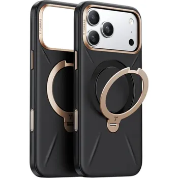 Pouzdro na mobilní telefon Torras QPRO Leather Series iPhone 17 Pro černý
