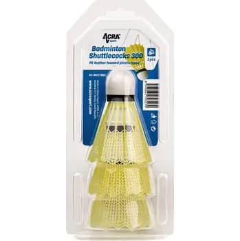 Badmintonové míčky Acra 3 ks - rekreační