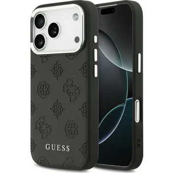 Pouzdro na mobilní telefon Guess Peony Hot Stamp Script MagSafe GUHMP17LPSPOSSSK iPhone 17 Pro černá